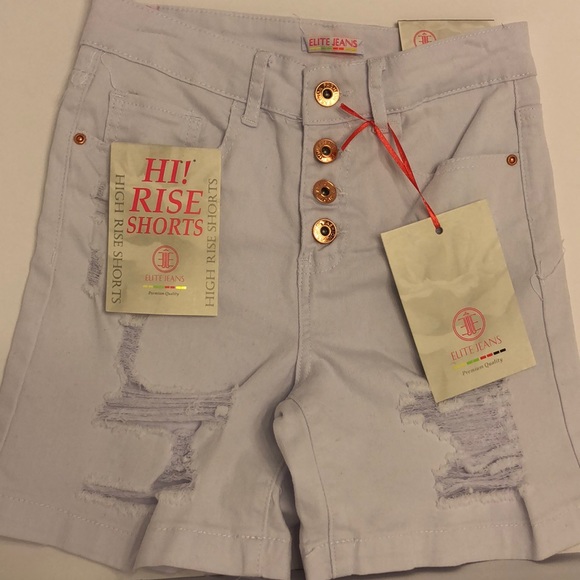 Elite Jeans NWT HiRise ButtonFly Distressed J5/6 - Picture 2 of 13